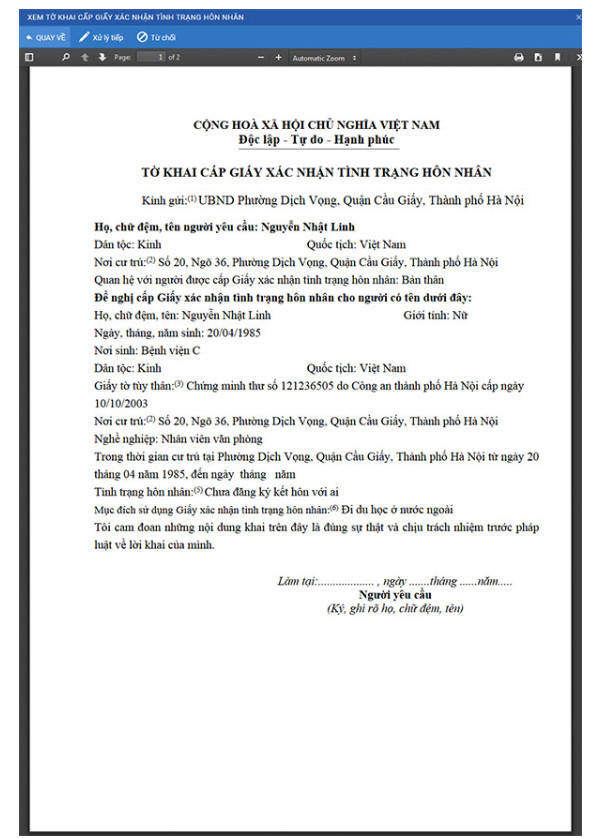 Cách kiểm tra tình trạng hôn nhân qua CMND online 6 kiem-tra-tinh-trang-hon-nhan-buoc-5.1