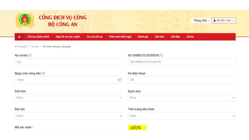 Cách kiểm tra tình trạng hôn nhân qua CMND online 14 tra-cuu-tinh-trang-hon-nhan-buoc-6