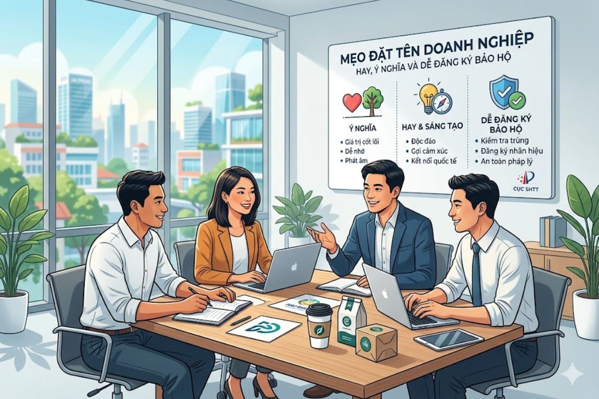 Mẹo đặt tên doanh nghiệp hay, ý nghĩa và dễ dàng đăng ký bảo hộ 1 Anh dang bai Luat Thien Ma 31