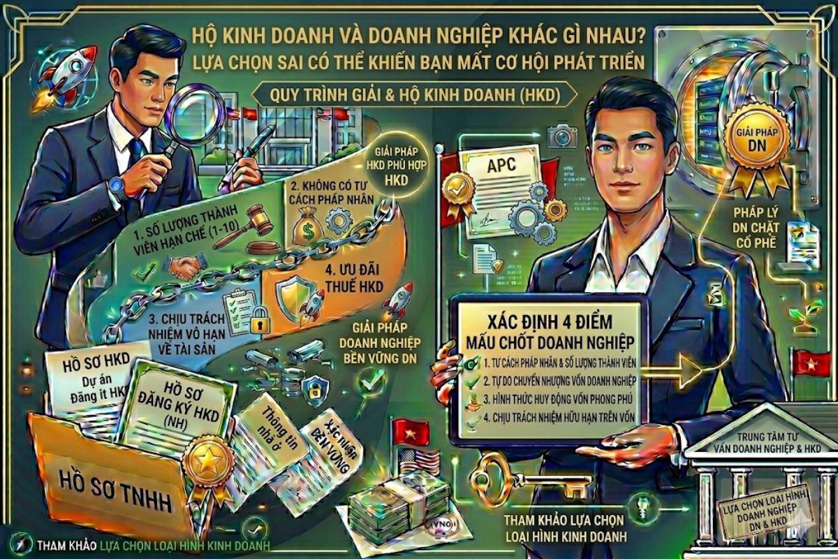 Ho kinh doanh va doanh nghiep khac gi nhau Lua chon sai co the khien ban mat co hoi phat trien